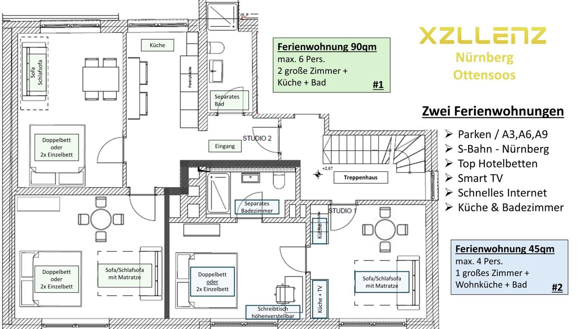 Ferienwohnung Xzllenz Kueche Bad S-Bahn Parken Smart-Tv Wellbeing Neunkirchen am Sand Exterior foto